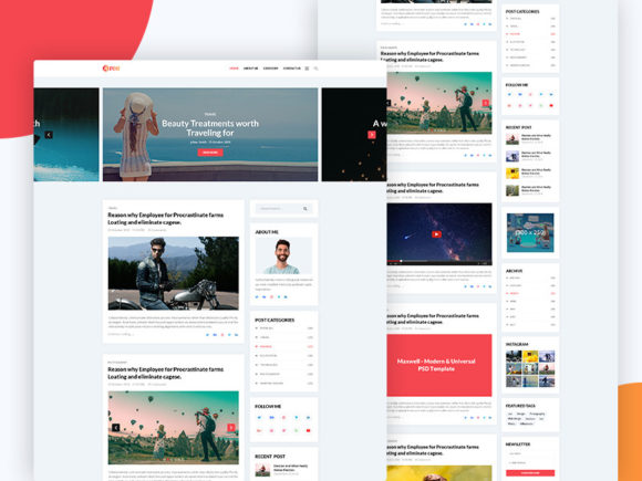 Download Personal Blog Web Template - Personal Collection