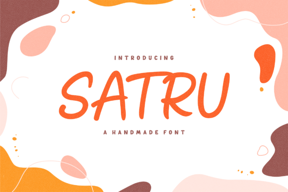 Download Satru a Handmade Playful Display Font - Display font Collection